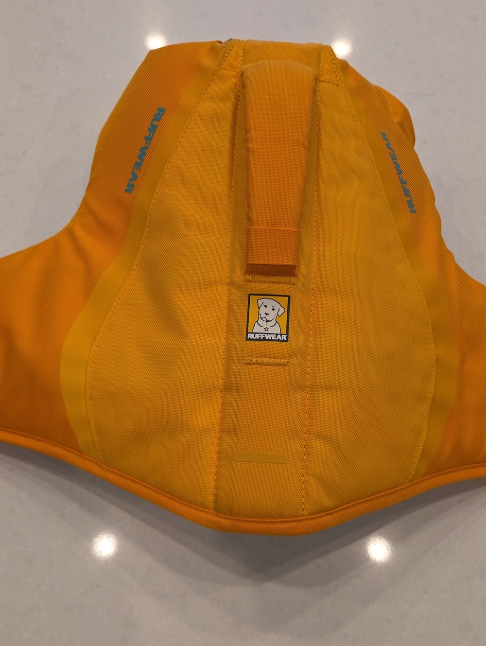 RuffWear Orange High-Visibility Dog Life Jacket Panel